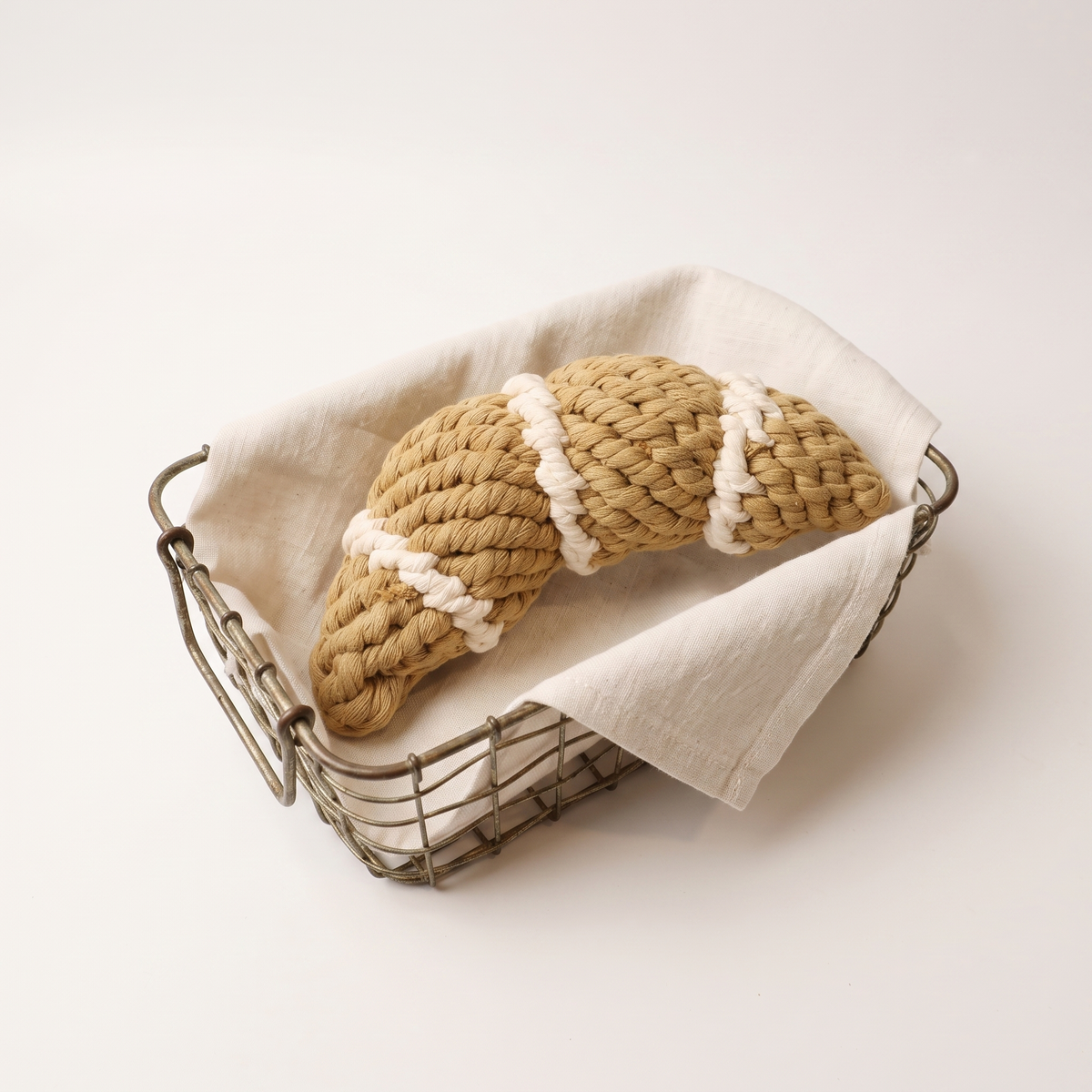 The Handcrafted Artisan Croissant Rope Toy
