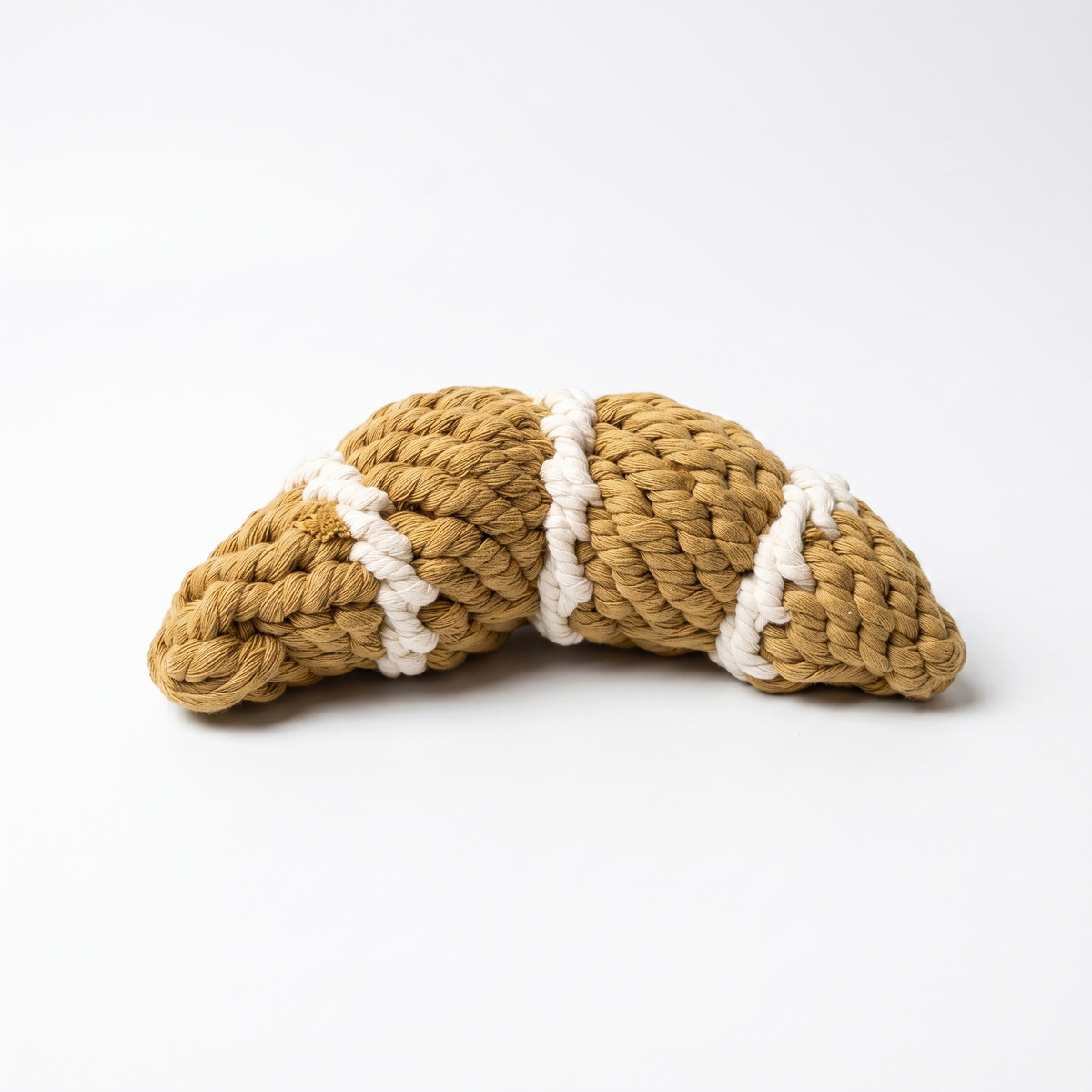 The Handcrafted Artisan Croissant Rope Toy