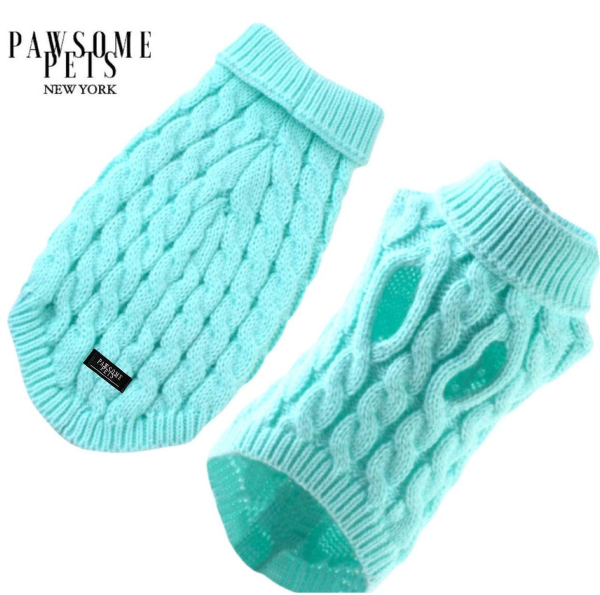 The Chalet Heirloom Cable Knit - MINT GREEN