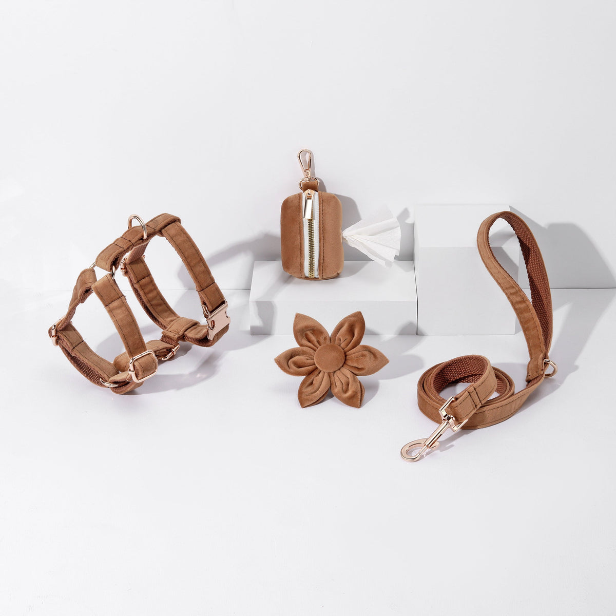 The Dawn Petal Promenade Set - BROWN (4 pieces)