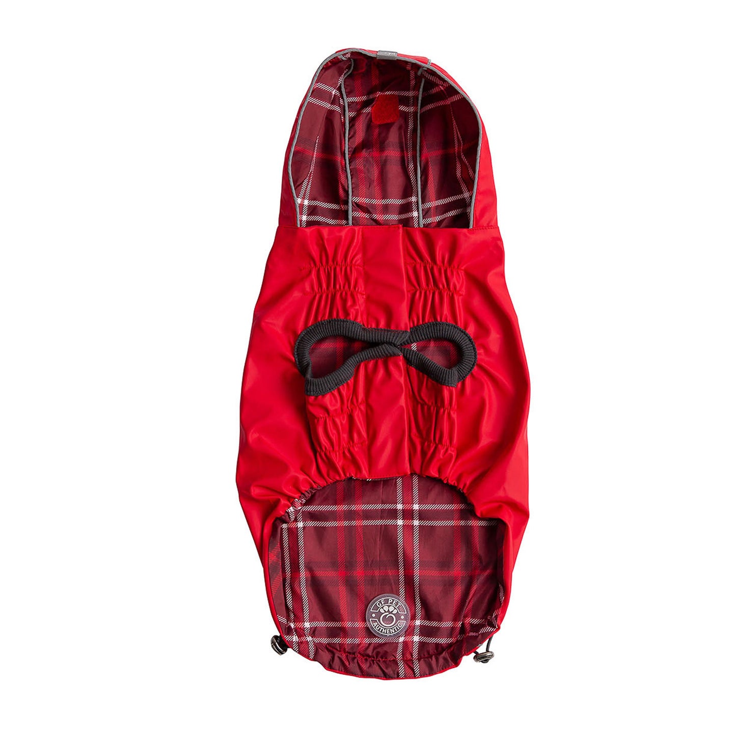 Crimson Red Reversible Raincoat