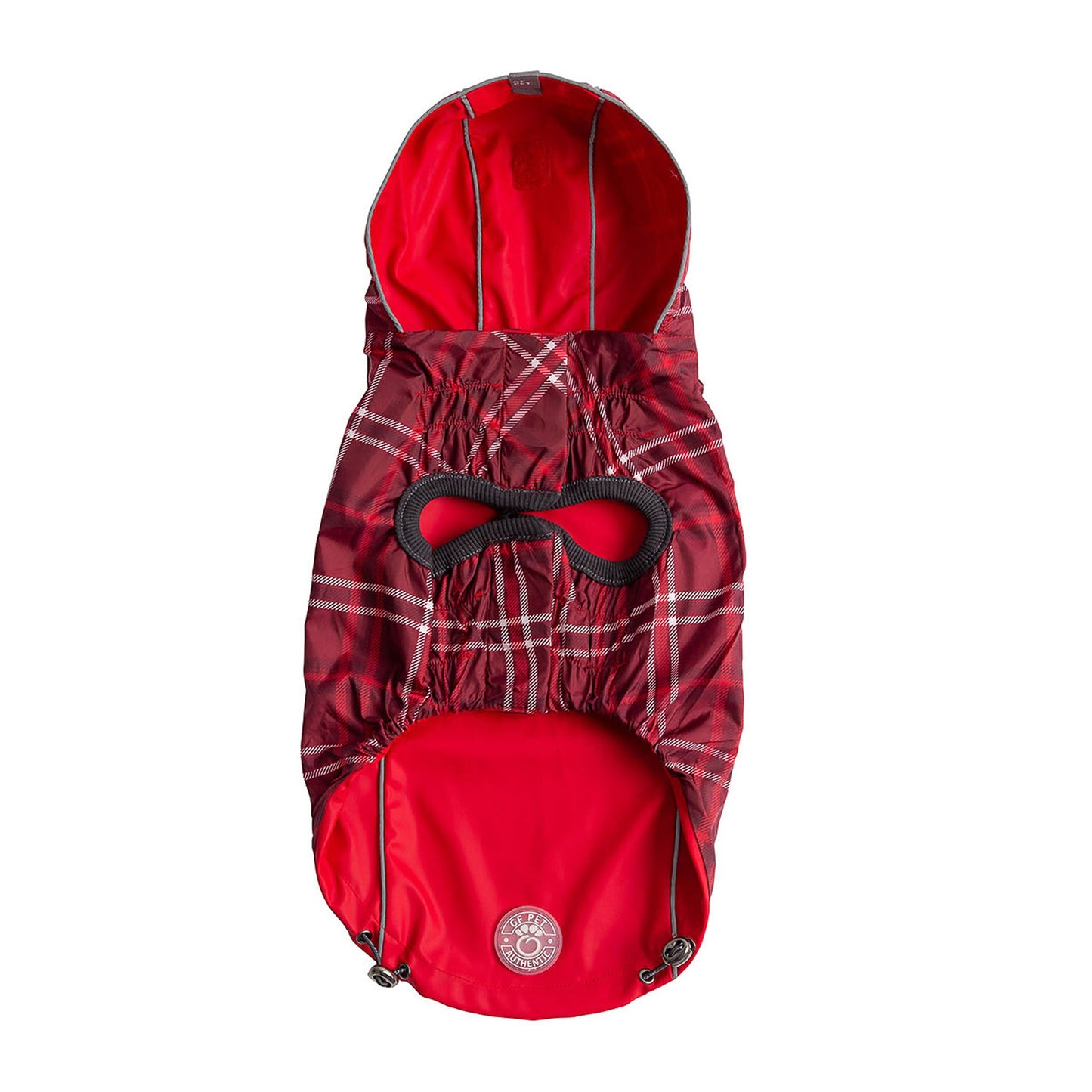Crimson Red Reversible Raincoat