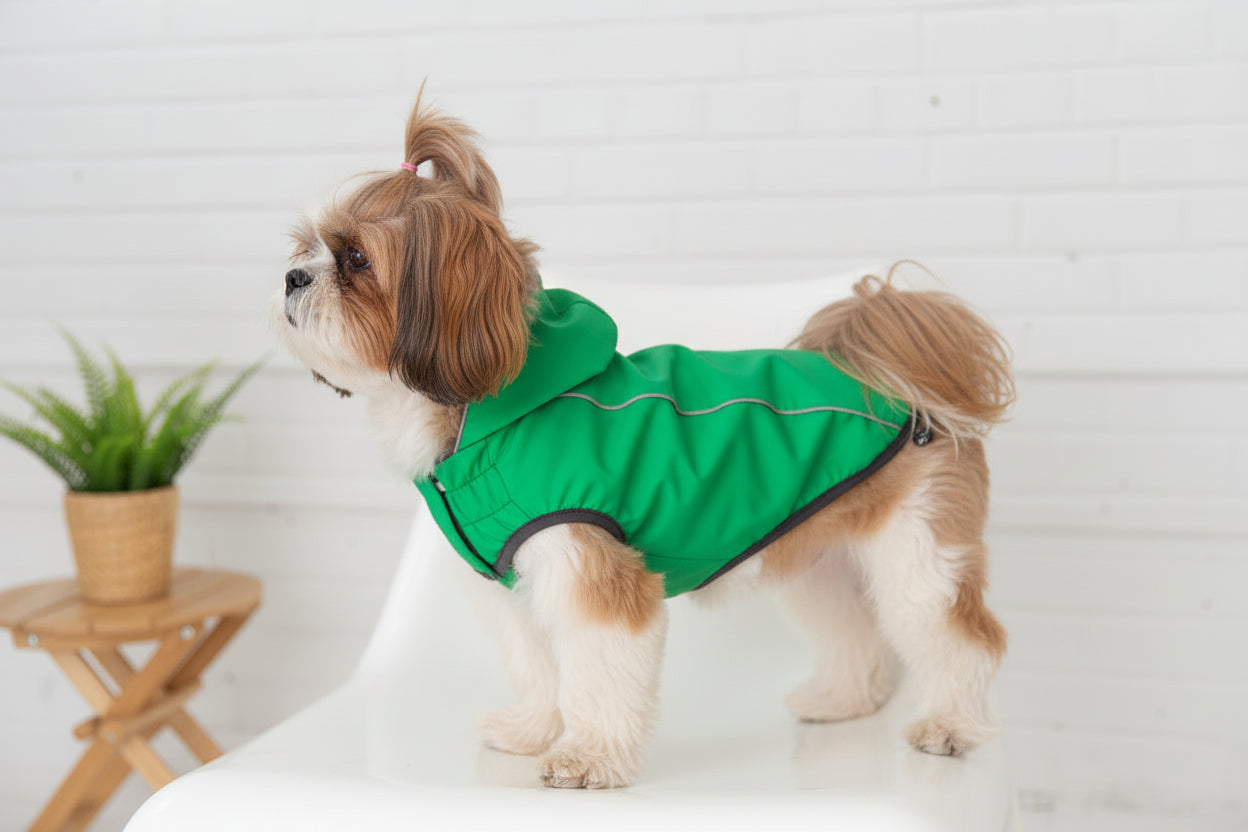 Emerald Green Reversible Raincoat