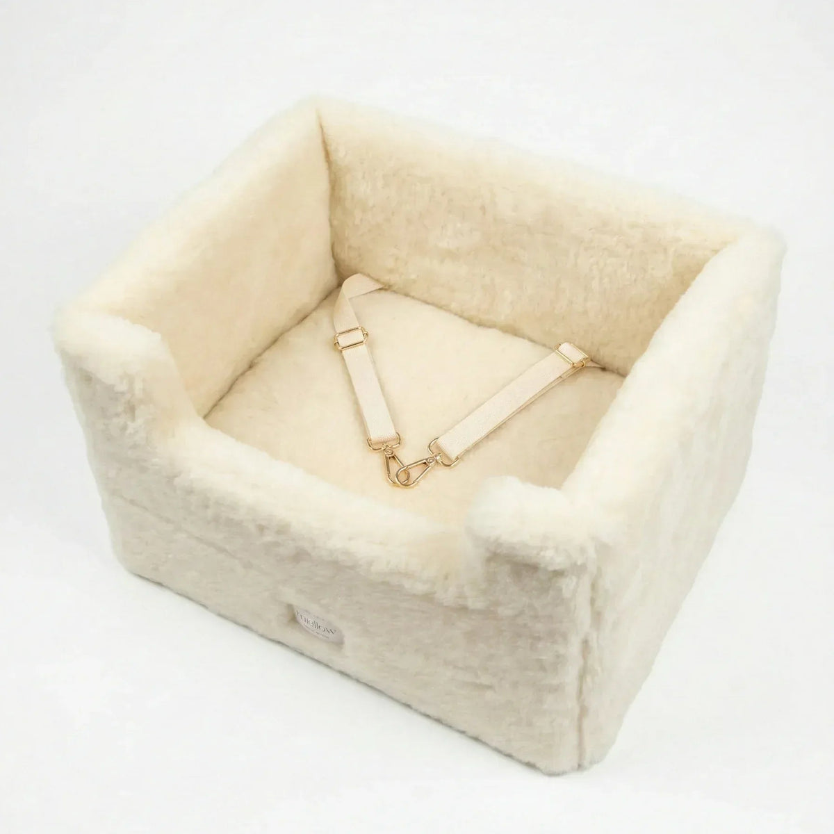 Natural Wool Dog Carrier - Beige