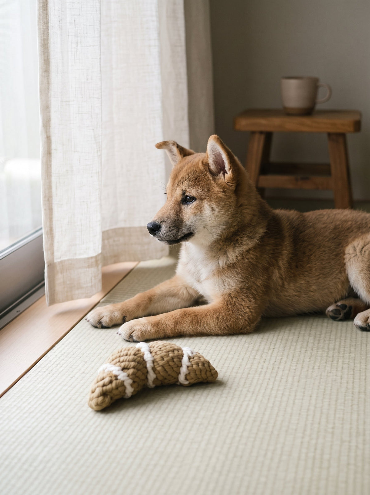 The Handcrafted Artisan Croissant Rope Toy