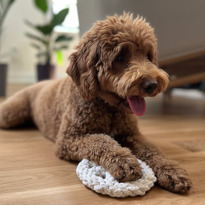 The Handcrafted Peace Wheel Rope Pet Toy