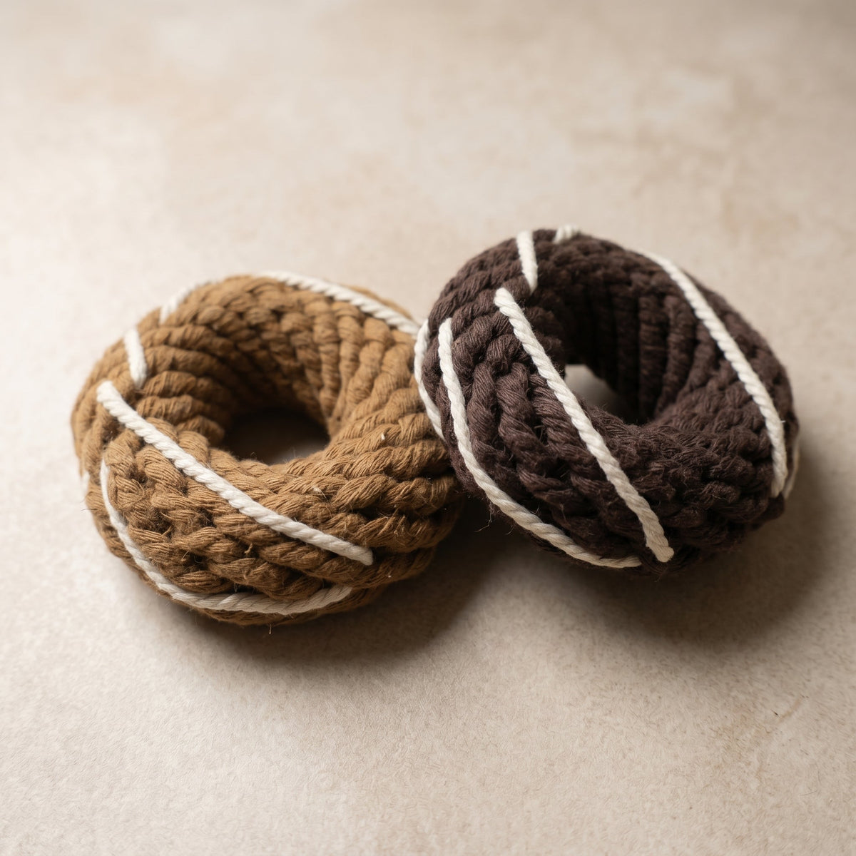 The Handcrafted Donut Rope Pet Toy – Set of 6