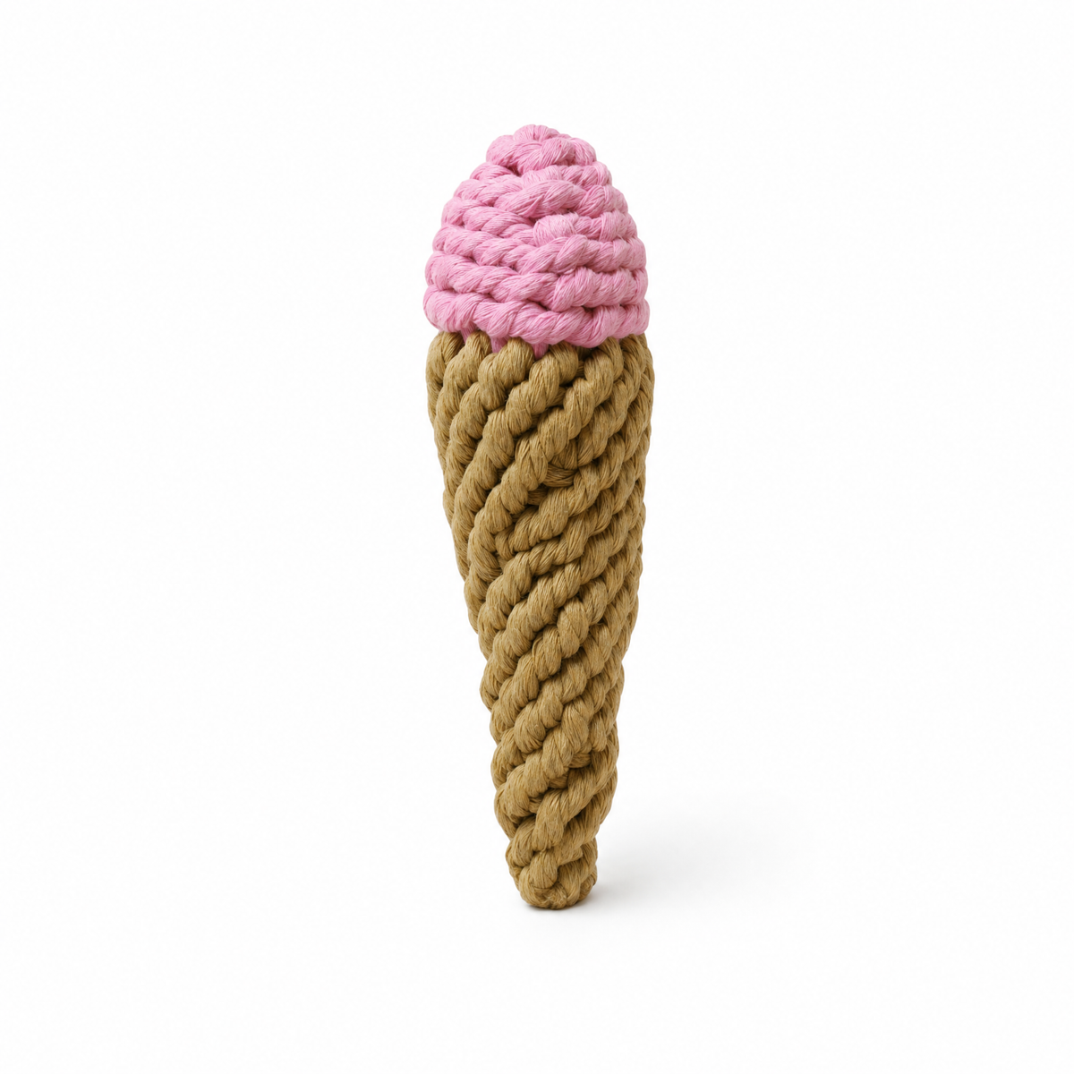 The Handcrafted Ice Cream Cone Rope Pet Toy