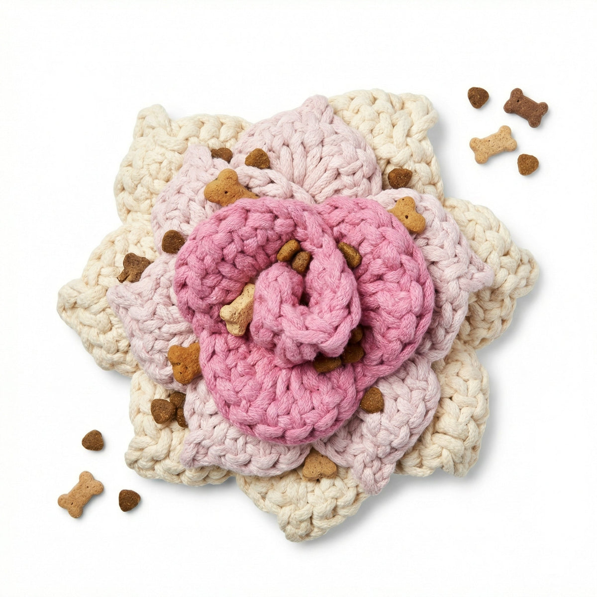 The Handcrafted Prunus Blossom Snuffle Rope Toy