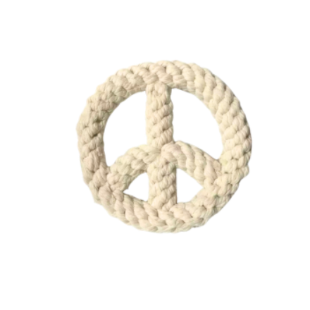 The Handcrafted Peace Wheel Rope Pet Toy
